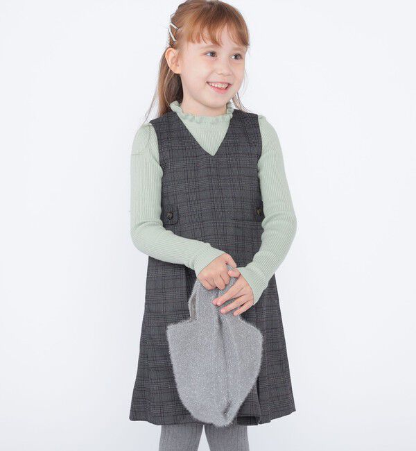SHIPS KIDS「SHIPS KIDS:100～130cm / チェック ジャンパー スカート」|ワンピース|