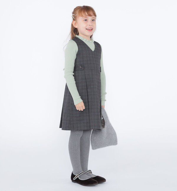 SHIPS KIDS「SHIPS KIDS:100～130cm / チェック ジャンパー スカート」|ワンピース|