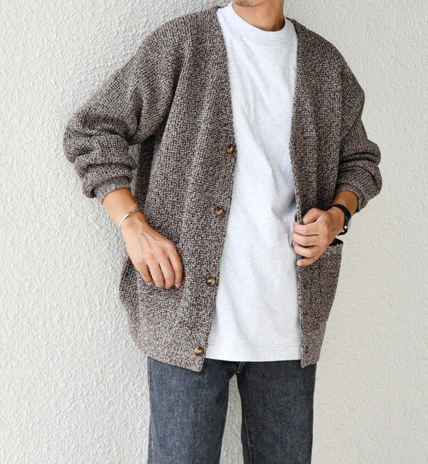 SHIPS any「SHIPS any: 〈手洗い可能〉メランジ カラー ミックス リラックス カーディガン◇」|カーディガン|