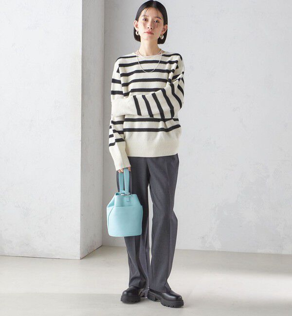 SHIPS for women「〈手洗い可能〉7G ウール カシミヤ ヘンリーネック 2WAY プルオーバー」|ニット・セーター|