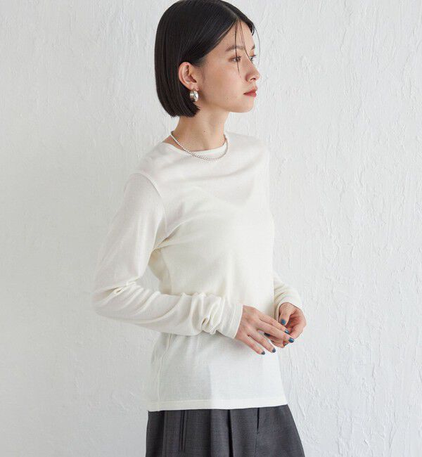 SHIPS for women「Wai＋:〈手洗い可能〉オーガニックコットン カットソー」|Tシャツ・カットソー|