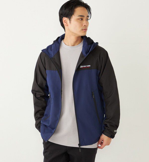 SHIPS Colors 「【SHIPS Colors別注】FIRST DOWN:〈洗濯機可能〉ライト ジップ フード ブルゾン」|ブルゾン・スタジャン|