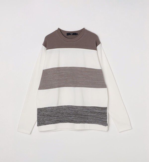SHIPS Colors 「SHIPS Colors:〈手洗い可能〉切り替え ボーダー ロングスリーブ TEE」|Tシャツ・カットソー|