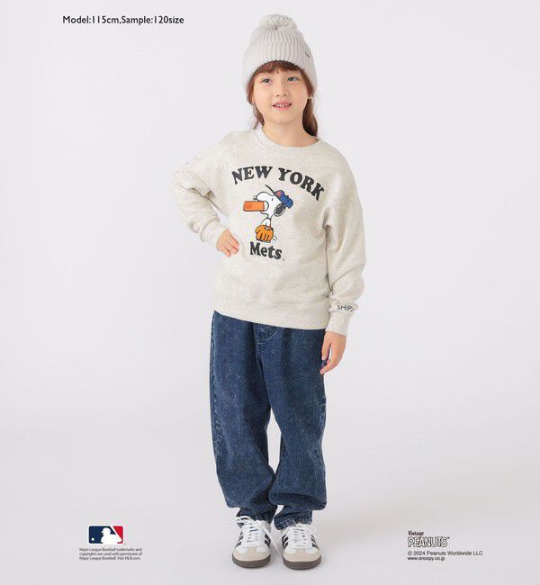 SHIPS KIDS「SHIPS KIDS:100～125cm / スヌーピー&times;MLB スウェット」|スウェット・ジャージ|