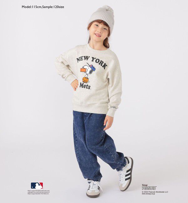 SHIPS KIDS「SHIPS KIDS:100～125cm / スヌーピー&times;MLB スウェット」|スウェット・ジャージ|