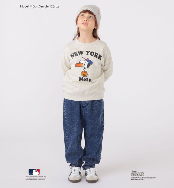 SHIPS KIDS「SHIPS KIDS:100～125cm / スヌーピー&times;MLB スウェット」|スウェット・ジャージ|