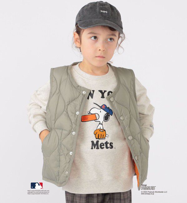 SHIPS KIDS「SHIPS KIDS:100～125cm / スヌーピー&times;MLB スウェット」|スウェット・ジャージ|