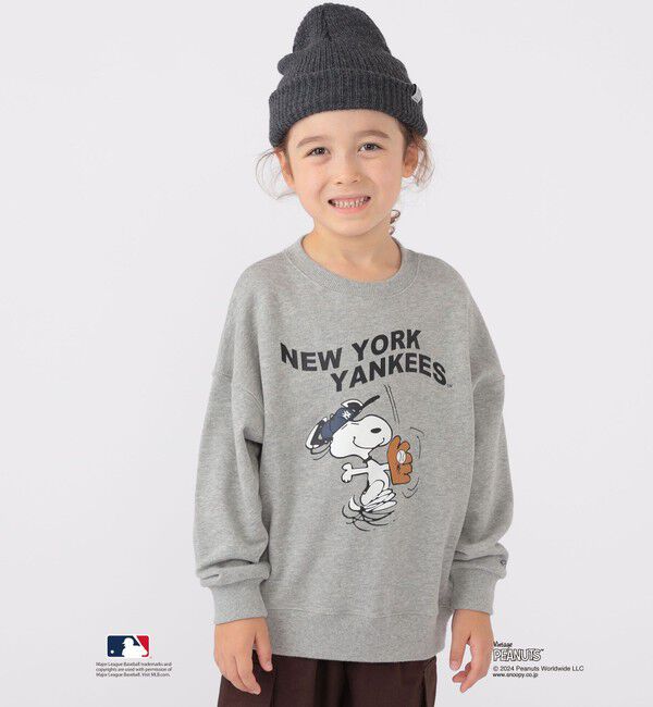 SHIPS KIDS「SHIPS KIDS:100～125cm / スヌーピー&times;MLB スウェット」|スウェット・ジャージ|