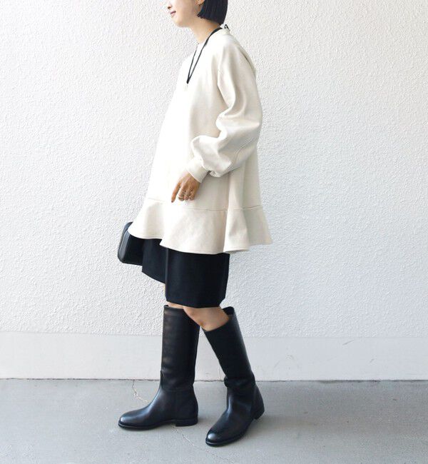 SHIPS for women「【WEB限定】〈着丈が選べる/手洗い可能〉裏毛 フレア チュニック」|チュニック|