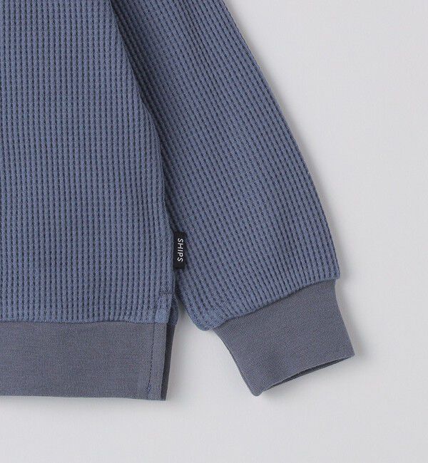 SHIPS KIDS「SHIPS KIDS:80～90cm / ワッフル 長袖 TEE」|Tシャツ・カットソー|