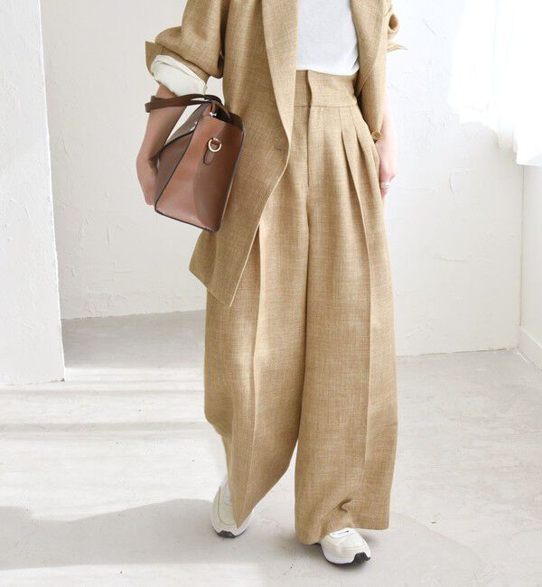 quaranciel「quaranciel: バスケット ハイウエスト ワイド パンツ」|その他|