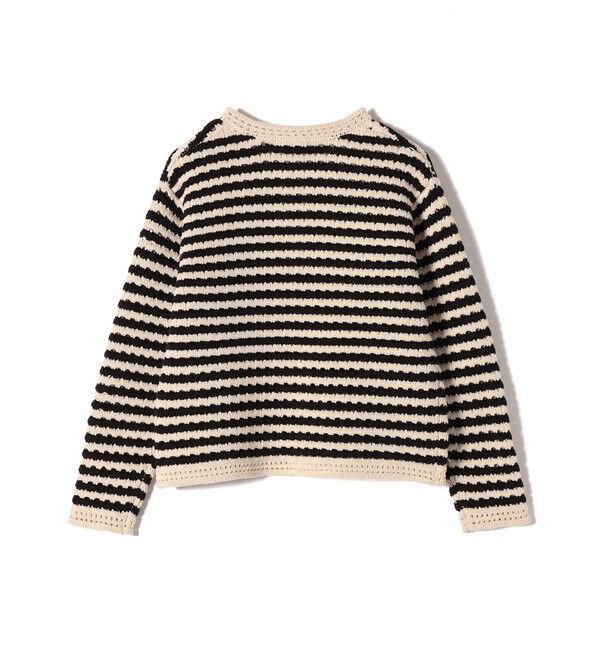 SHIPS Colors 「SHIPS Colors:〈手洗い可能〉柄編み ノーカラー ニット ジャケット」|カーディガン|