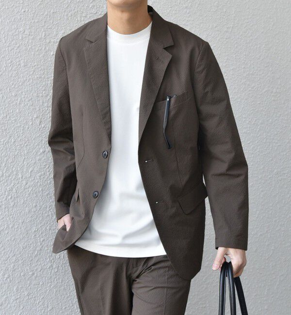 SHIPS any「SHIPS any:〈撥水/軽量/ストレッチ〉SOLOTEX(R) シアサッカー セットアップ スーツ 25SS◇」|スーツ|