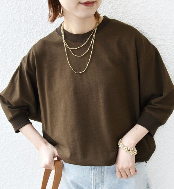 SHIPS for women「〈洗濯機可能〉DEPEND ドルマン カット プルオーバー」|Tシャツ・カットソー|