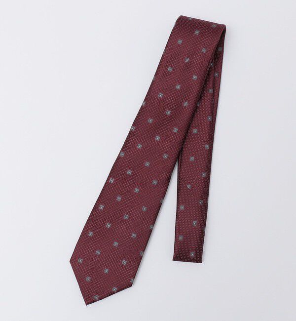 SHIPS「SHIPS: シルク ドット コモン ネクタイ」|ネクタイ・蝶ネクタイ|エンジ
