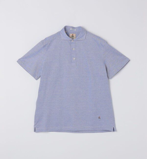 SHIPS「GUY ROVER: カッタウェイ メランジ ポロシャツ」|ポロシャツ|コバルトブルー