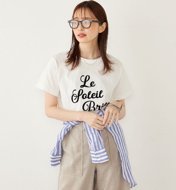 SHIPS Colors 「SHIPS Colors:16-/OE フロッキー ロゴ Tシャツ◇」|Tシャツ・カットソー|