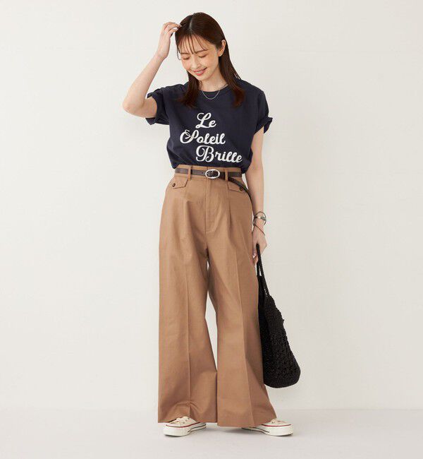 SHIPS Colors 「SHIPS Colors:16-/OE フロッキー ロゴ Tシャツ◇」|Tシャツ・カットソー|