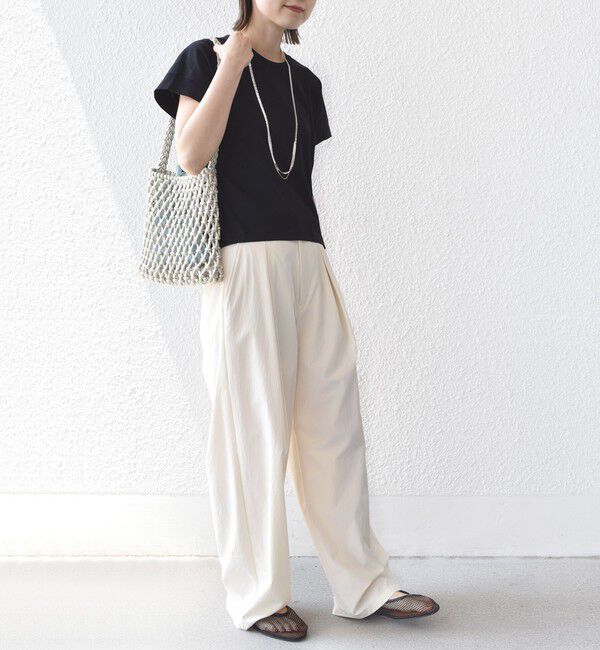 SHIPS for women「〈接触冷感 / UVカット〉コクーン フレンチ スリーブ プルオーバー」|Tシャツ・カットソー|