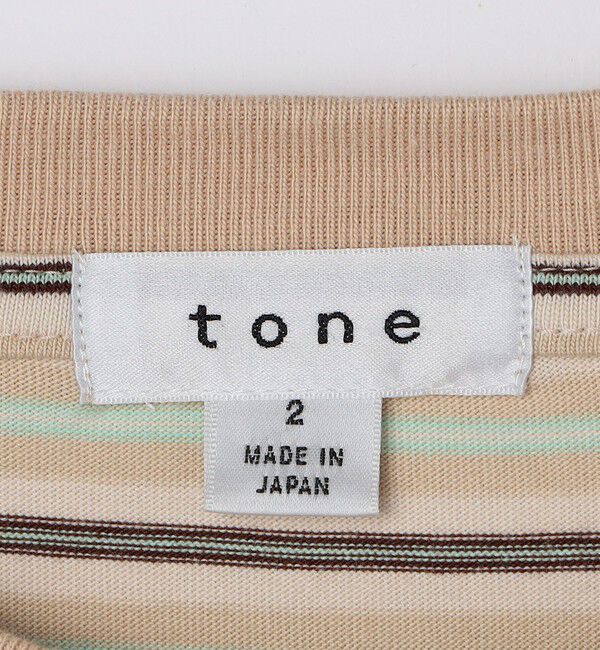 SHIPS「tone: DOUBLE STITCH SHORT SLEEVE T SHIRT STRIPE」|Tシャツ・カットソー|
