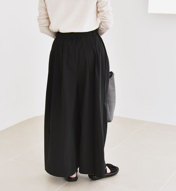 quaranciel「quaranciel:〈洗濯機可能〉タイプライター ギャザー ワイド キュロット パンツ」|その他|