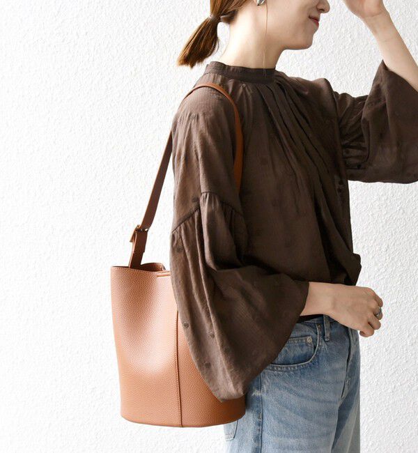 SHIPS any「VELETTO: ポシェット付き 3WAY ワンハンドル バケツ ショルダー バッグ」|ショルダー・メッセンジャー|