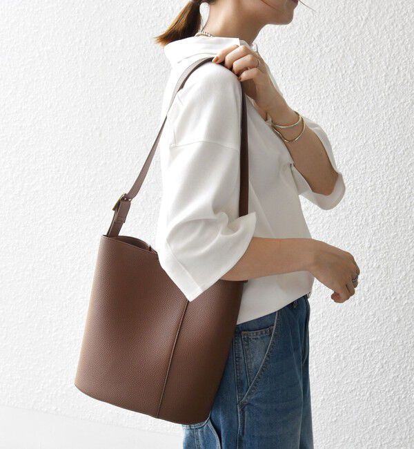 SHIPS any「VELETTO: ポシェット付き 3WAY ワンハンドル バケツ ショルダー バッグ」|ショルダー・メッセンジャー|