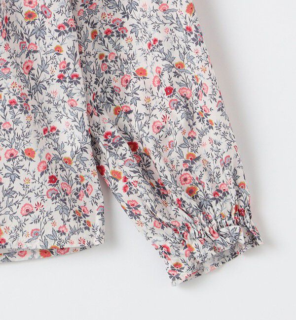 SHIPS KIDS「SHIPS KIDS:140～150cm / リバティ フリルカラー ブラウス」|シャツ・ブラウス|