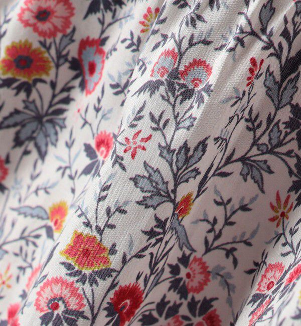 SHIPS KIDS「SHIPS KIDS:140～150cm / リバティ フリルカラー ブラウス」|シャツ・ブラウス|