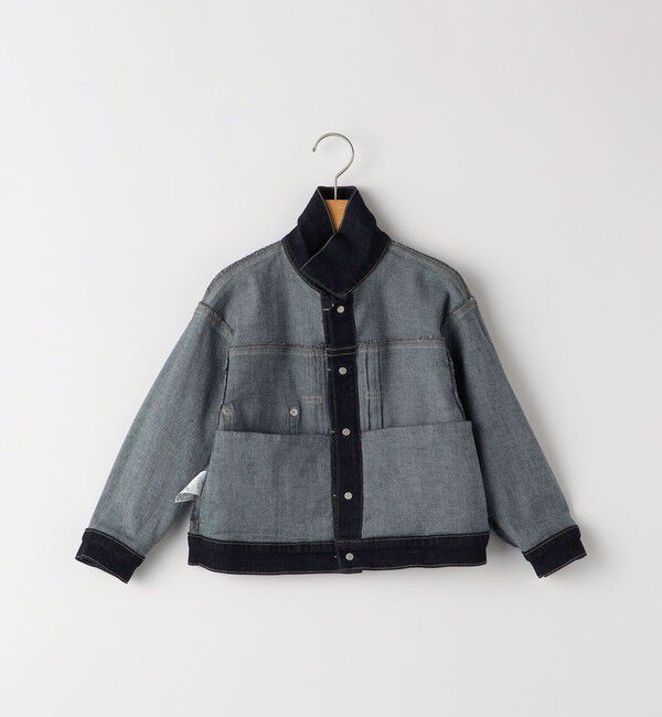SHIPS KIDS「SHIPS KIDS:100～130cm / ヴィンテージ ライク インディゴ デニム ジャケット」|デニムジャケット|