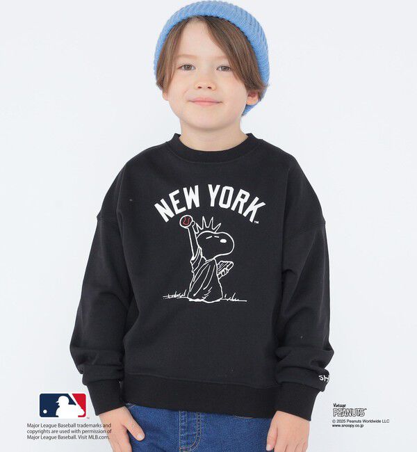 SHIPS KIDS「SHIPS KIDS:100～125cm / PEANUTS&times;MLB プリント スウェット」|スウェット・ジャージ|