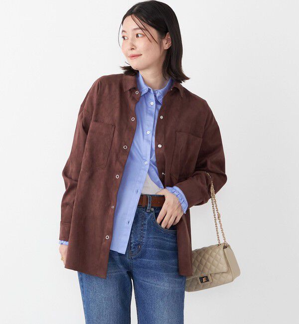 SHIPS Colors 「SHIPS Colors:〈手洗い可能〉フリルカラー シャツ」|シャツ・ブラウス|