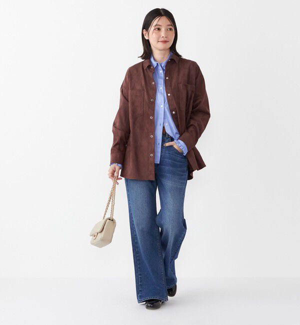 SHIPS Colors 「SHIPS Colors:〈手洗い可能〉フリルカラー シャツ」|シャツ・ブラウス|