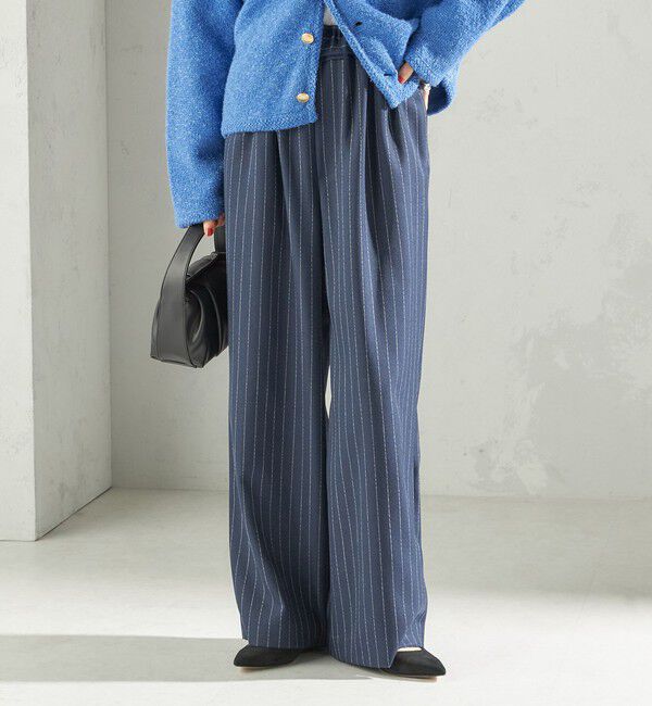 SHIPS for women「〈手洗い可能〉スラブ ツイル イージー スラックス パンツ」|スラックス|