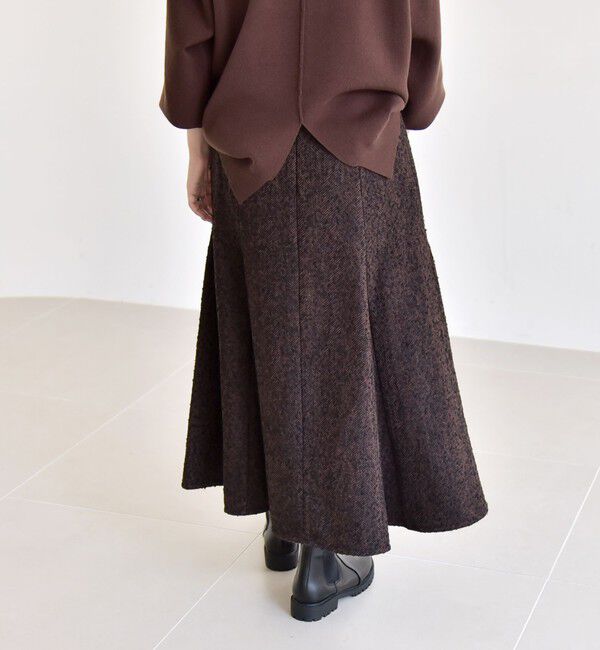 quaranciel「quaranciel: ツイード フレア スカート」|フレア|