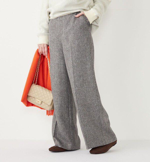 SHIPS Colors 「SHIPS Colors:フリンジ ヘリンボーン ワイド パンツ」|その他|
