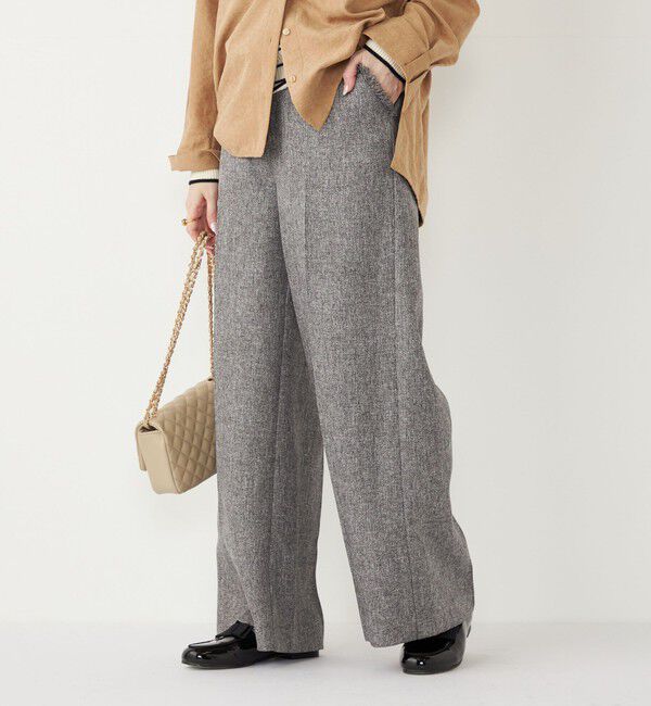 SHIPS Colors 「SHIPS Colors:フリンジ ヘリンボーン ワイド パンツ」|その他|