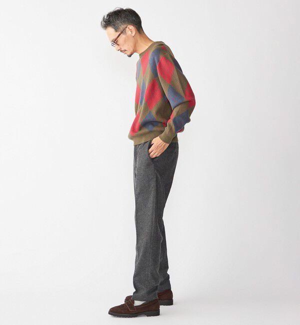 SHIPS「SHIPS: ホームスパン ウールカシミヤ イージーパンツ」|スラックス|