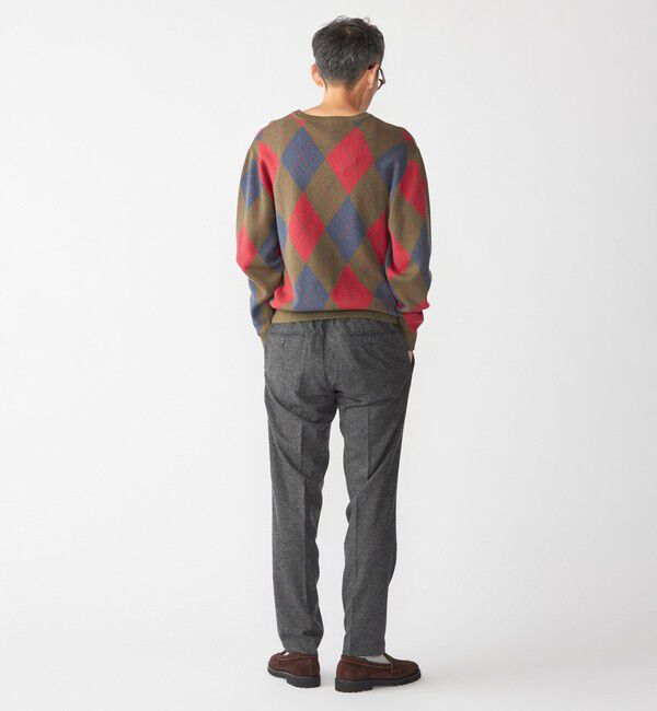 SHIPS「SHIPS: ホームスパン ウールカシミヤ イージーパンツ」|スラックス|