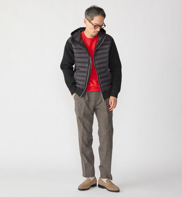 SHIPS「SHIPS: ホームスパン ウールカシミヤ イージーパンツ」|スラックス|