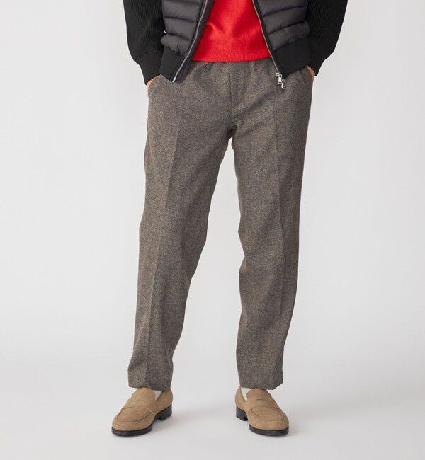 SHIPS「SHIPS: ホームスパン ウールカシミヤ イージーパンツ」|スラックス|