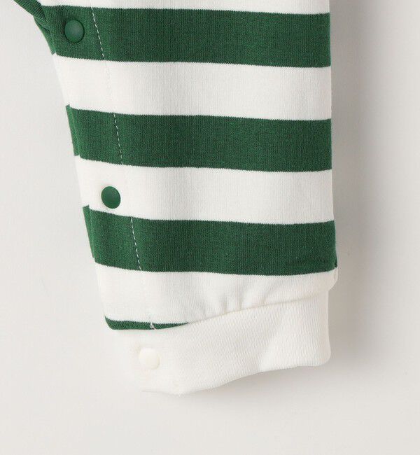 SHIPS KIDS「SHIPS KIDS:70～80cm / ボーダー ラガーシャツ ロンパース」|ロンパース|