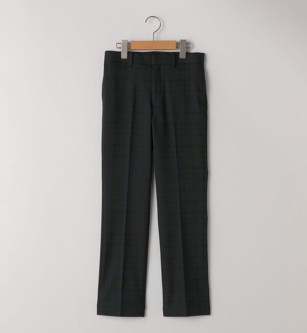 SHIPS KIDS「SHIPS KIDS:140～160cm /〈洗濯機可能〉セレモニー ブラックウォッチ ストレッチ スラックス パンツ」|スラックス|ネイビー