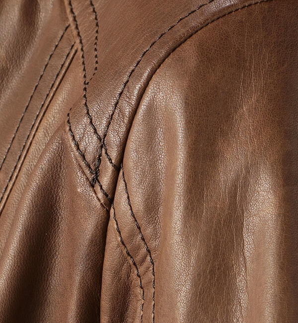 TOMORROWLAND collection「ラムレザー ジップアップブルゾン」|ライダースジャケット|