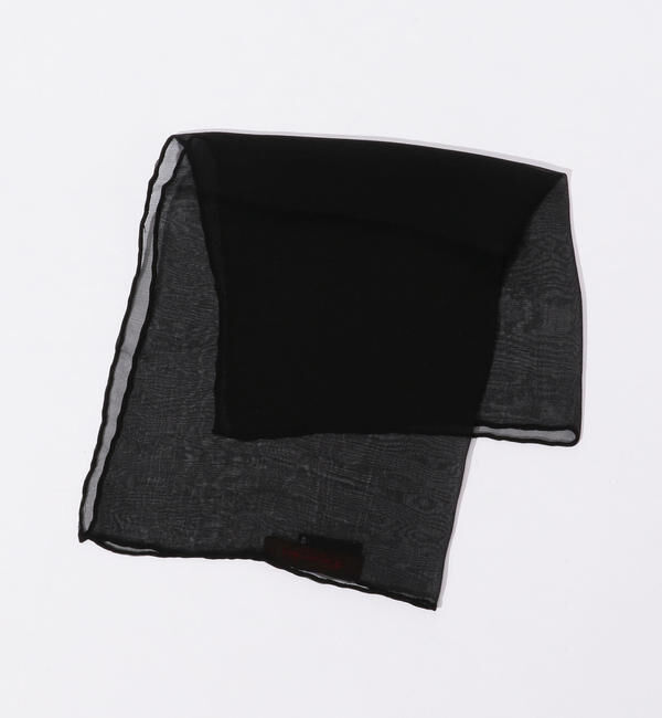 TOMORROWLAND GOODS「FIORIO シルク ソリッドチーフ」|バンダナ・スカーフ|19 ブラック