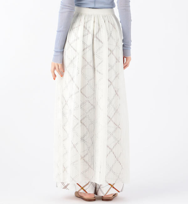 Ballsey「ペーパーレース ギャザーロングスカート」|スカート|