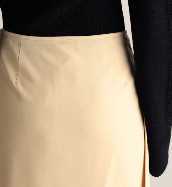 BACCA「ウールレーヨンツイル オーバースカート」|スカート|