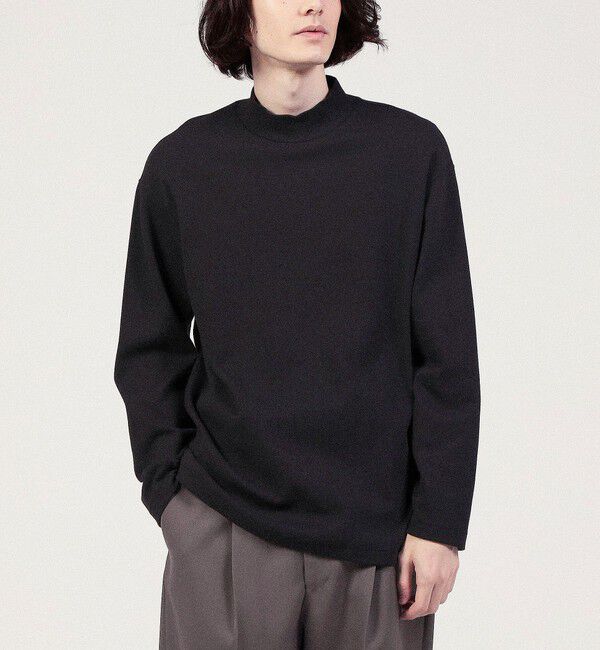 TOMORROWLAND MENS「スビンスムース モックネックロングスリーブカットソー」|Tシャツ・カットソー|