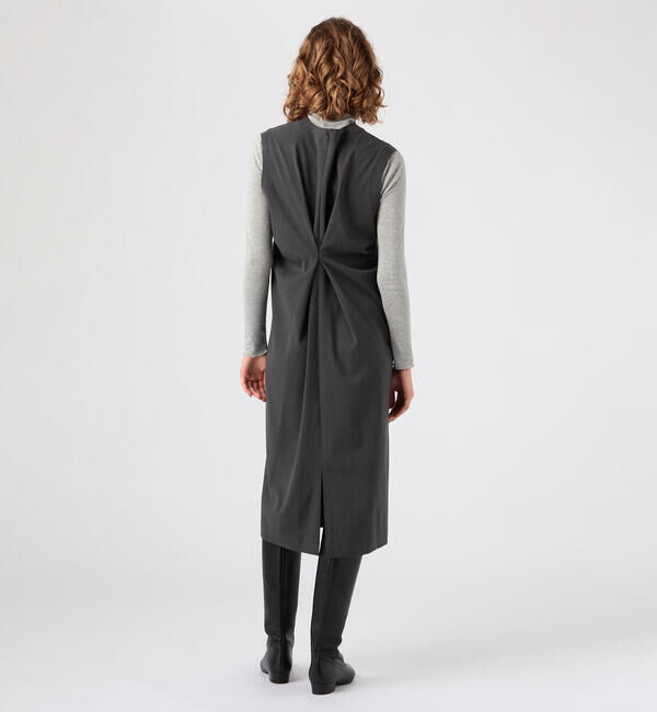 Ballsey「ウールドライ バックタックジャンパースカート」|ジャンパースカート|