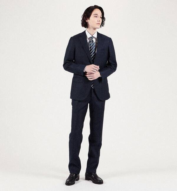 TOMORROWLAND MENS「120/2スーピマコットンブロード ワイドスプレッドカラーシャツ」|シャツ・ブラウス|